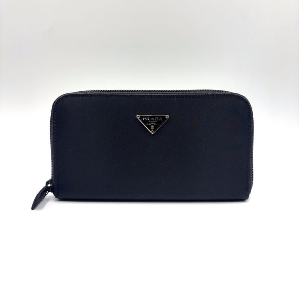 PRADA Nylon Triangle Logo Long Wallet - Picture 1 of 10